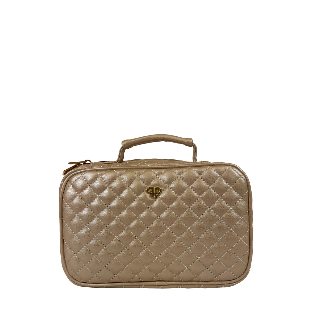 LEXI TRAVEL ORGANIZER - GOLD QUILTED