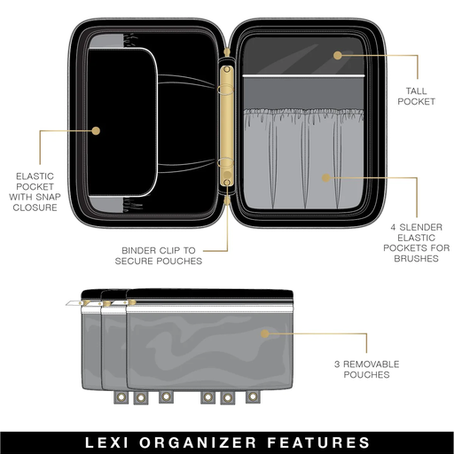 LEXI TRAVEL ORGANIZER - GOLD QUILTED