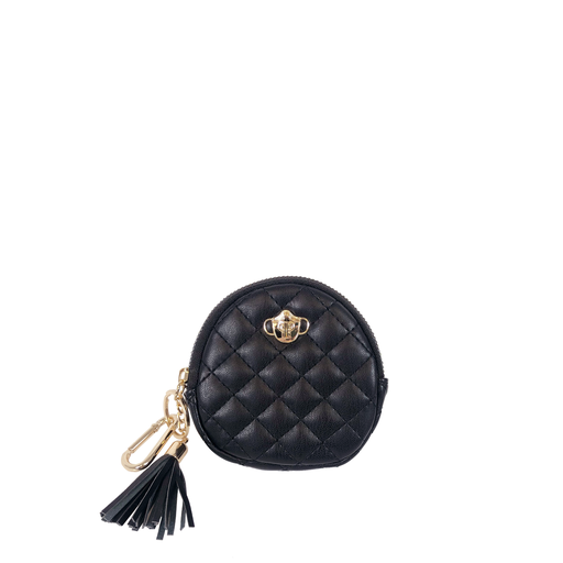 SMALL ACCESSORIES HOLDER - BLACK QUILTED