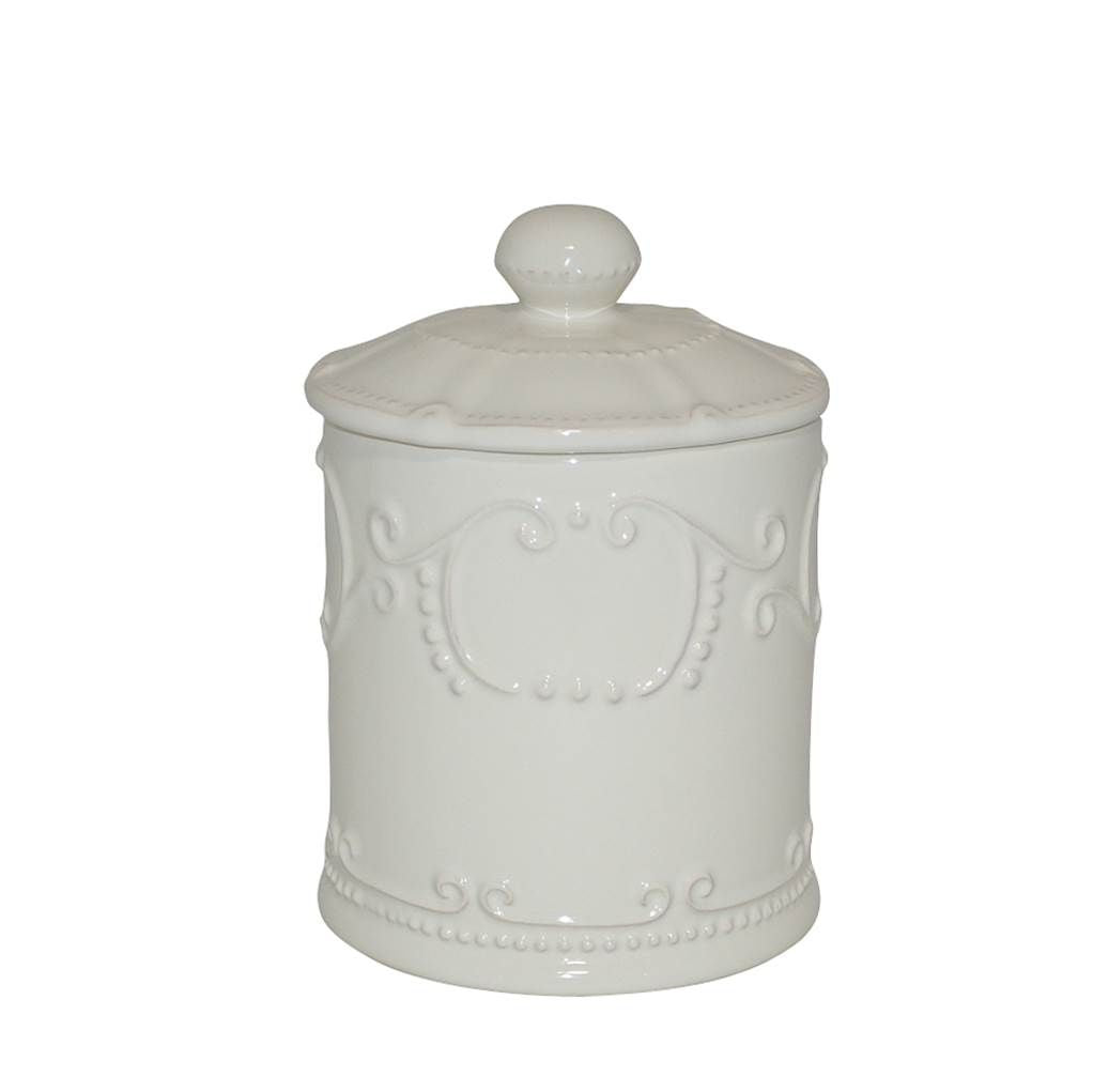 Isabella Coffee Canister w/ Seal Ivory