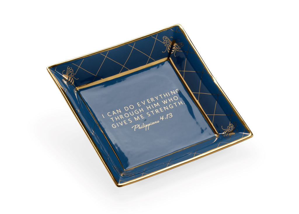 Square Bee Verse Plate