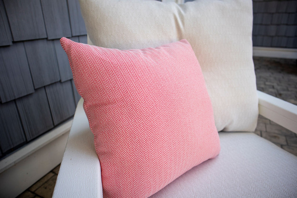 16" Outdoor Throw Pillow in Primary Colors Coral